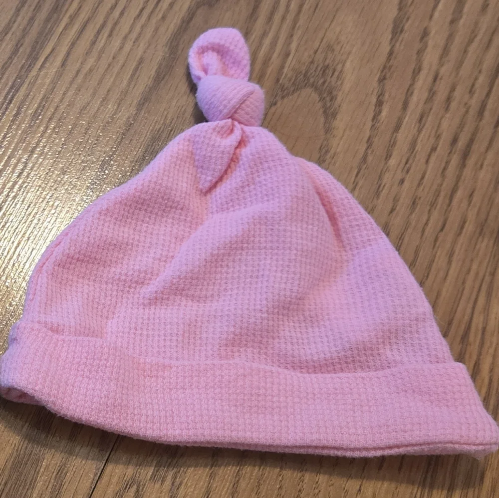 Sterling Baby Pink Hat Its A Girl Beanie Infant Newborn Cotton Blend Waffle Knit